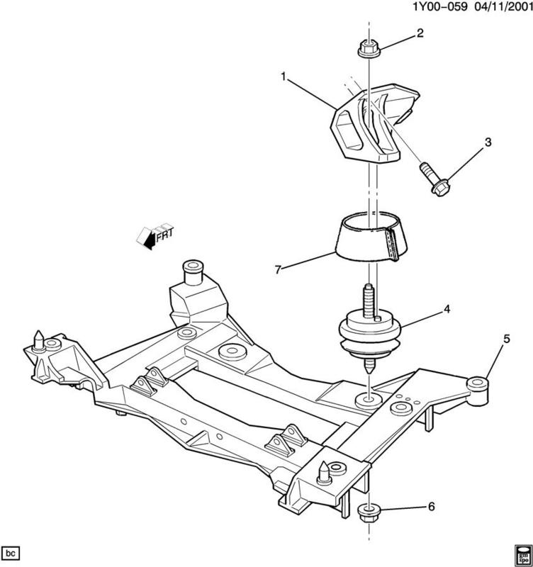 9704 Corvette C5 Front Subframe 10319530 Contemporary Corvette